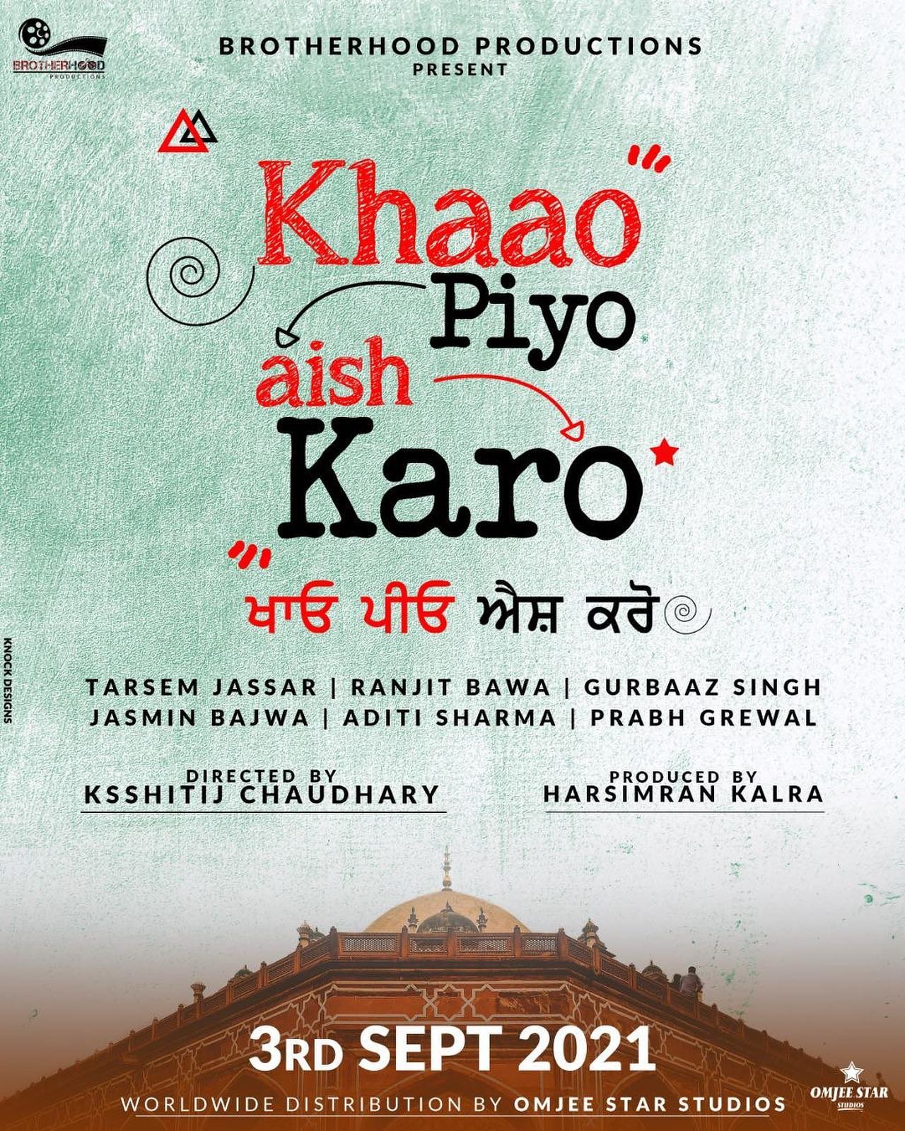 Khaao Piyo Aish Karo Movie Poster Announced Tarsem Jassar, Ranjit Bawa Punjabi Front Khaao Piyo Aish Karo Movie Poster Announced Tarsem Jassar, Ranjit Bawa Punjabi Front
