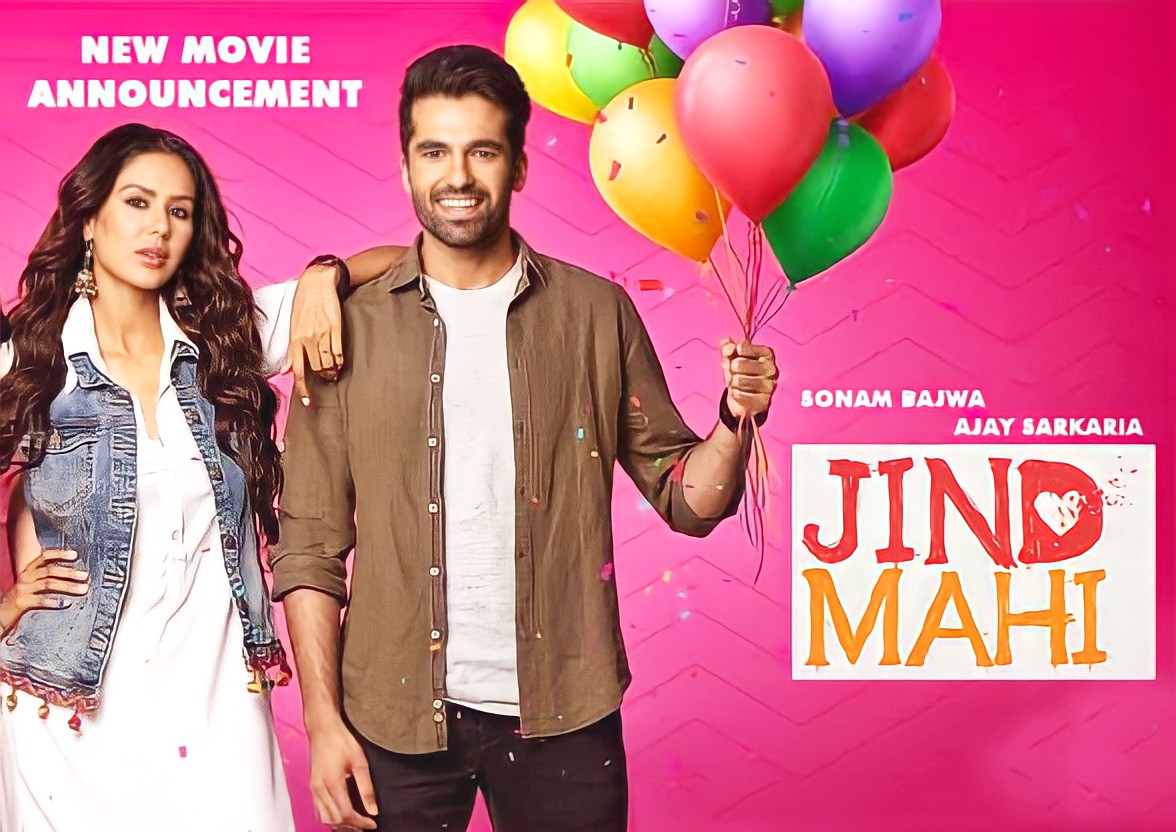 Jind Mahi Movie Poster Featuring Sonam Bajwa and Ajay Sarkaria