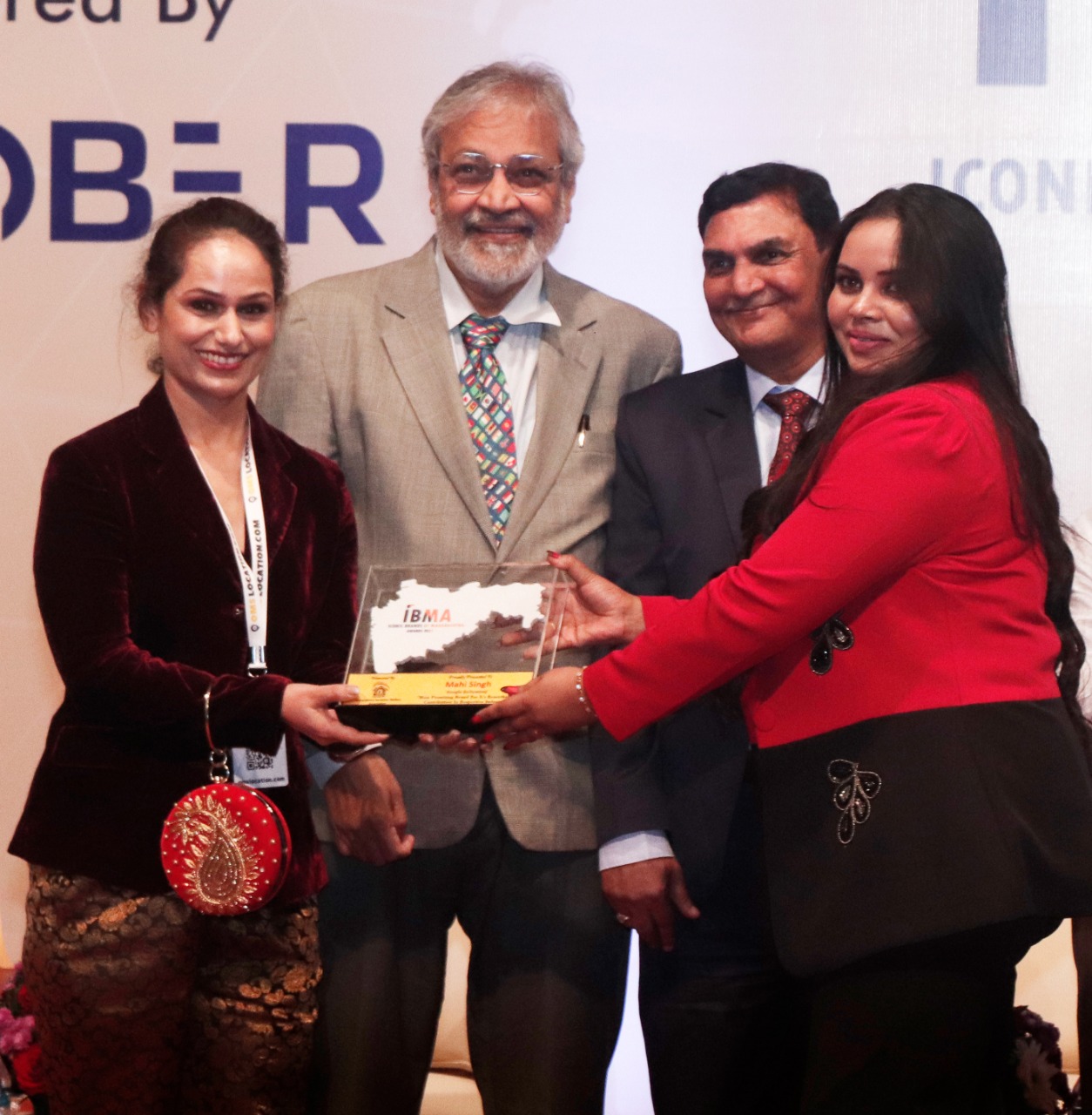 MAHI SINGH Honoured AND Felicitated  with Prized-Award of IBMA for major contribution to the Entertainment Industry 
