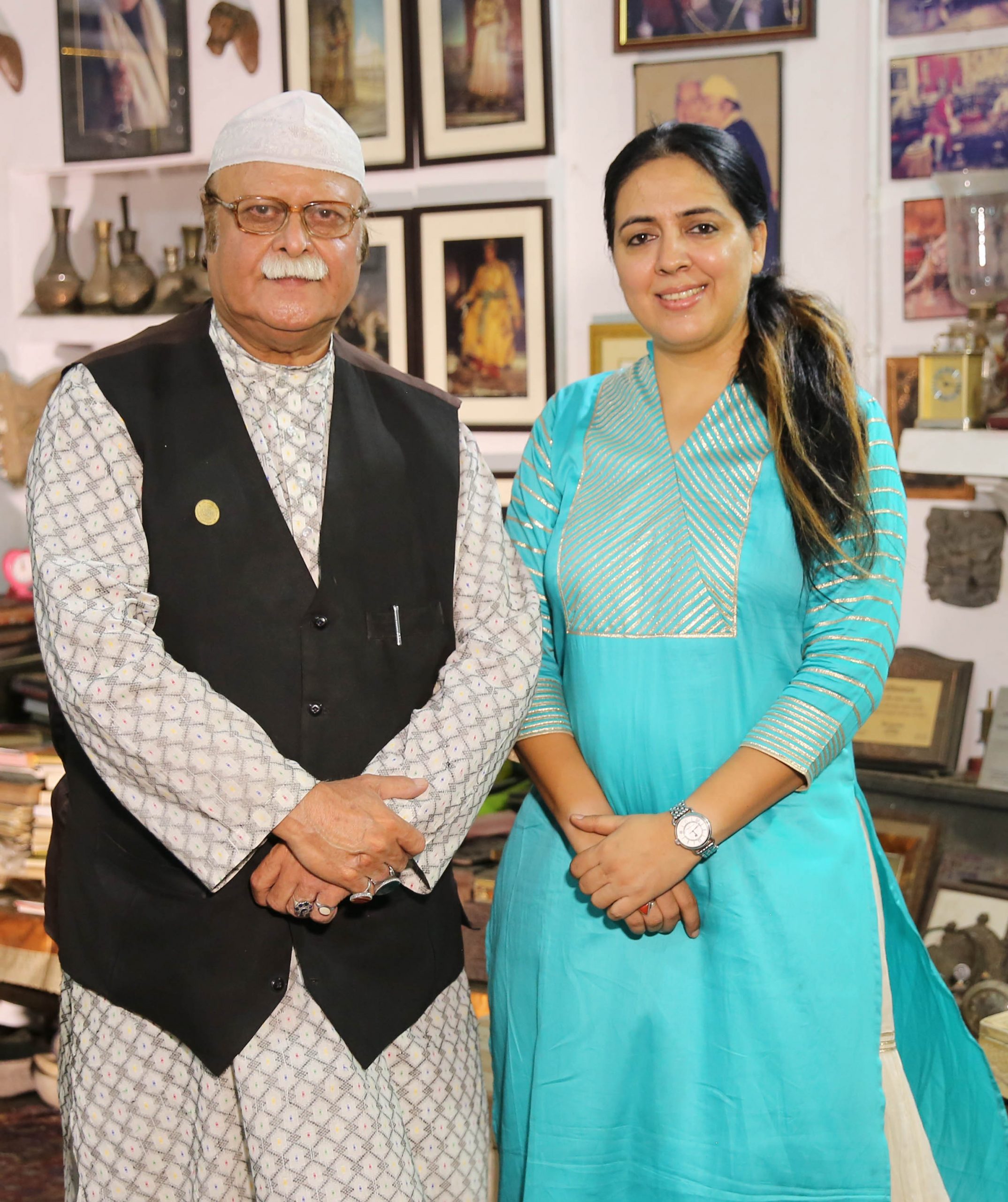 Beenu Rajpoot with Nawab Jafar Mir Abdullah